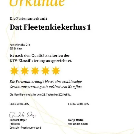 Fleetenkiekerhus 1 בית נופש Hage